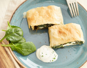 Spinat-Feta-Strudel