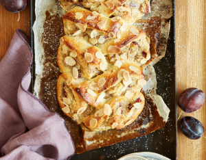 Zupfschnecken mit Pflaumen-Maronifüllung